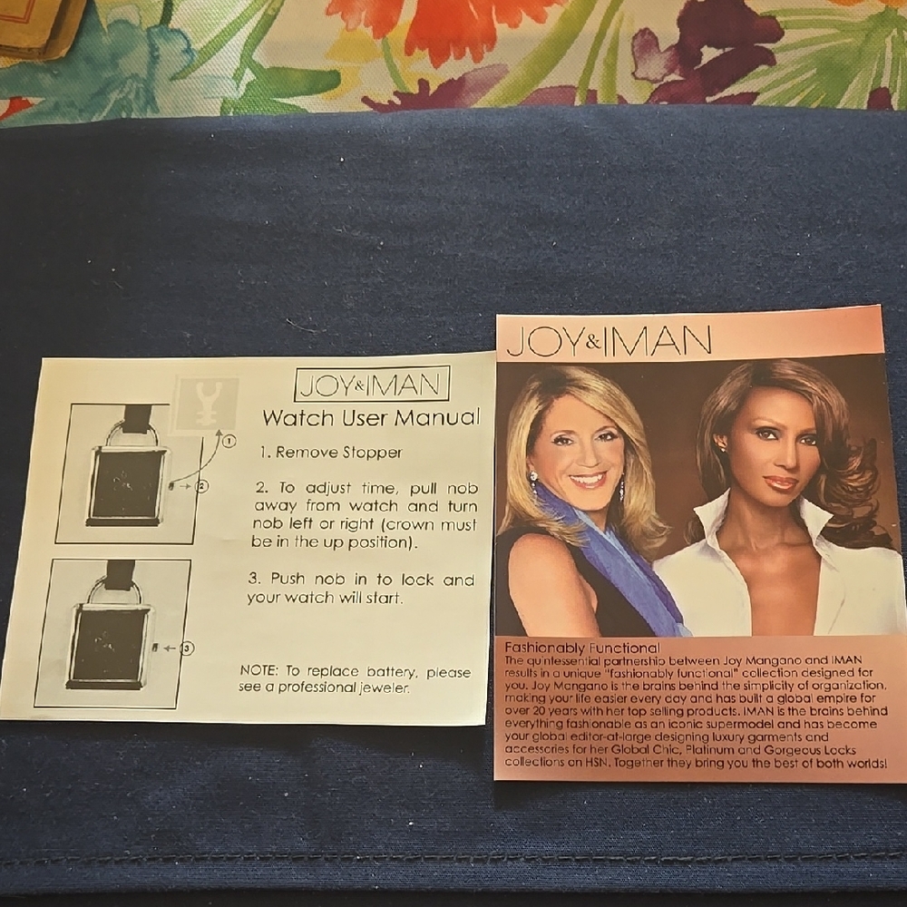 Joy & Iman Brown Leather Tote Bag - Picture 6 of 16